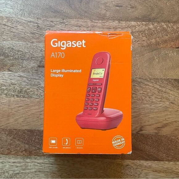 Gigaset A170 Wireless Landline Phone (orange) - Picture 2 of 5